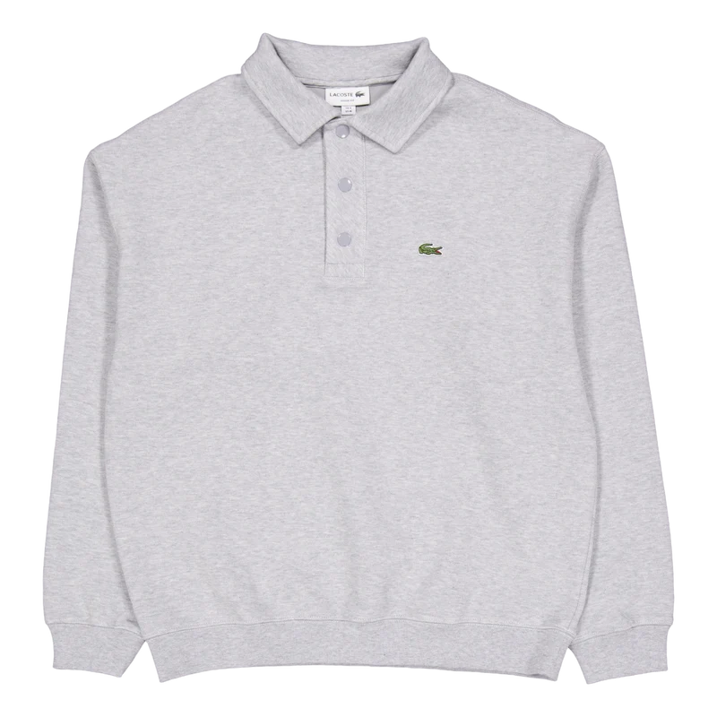 Loose Fit Pique Sweatshirt Cca Silver Chine
