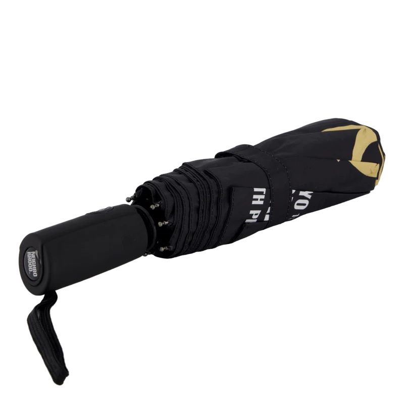 Tigerprint Folding Umbrella Black