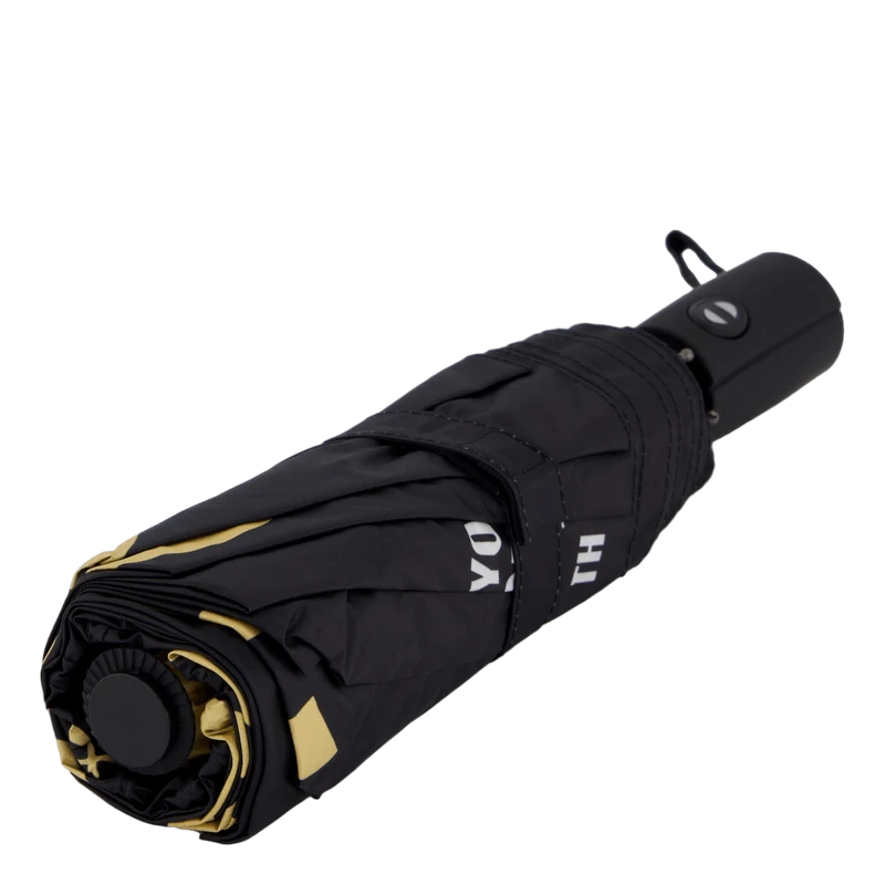 Tigerprint Folding Umbrella Black