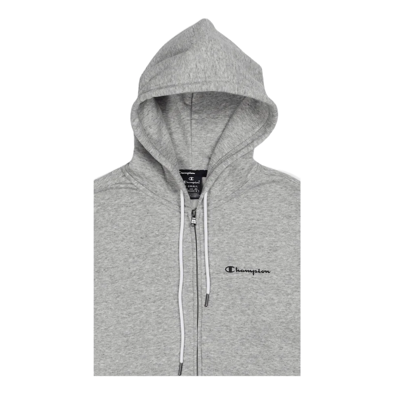 Hooded Full Zip Sweatshirt New Oxford Grey Melange