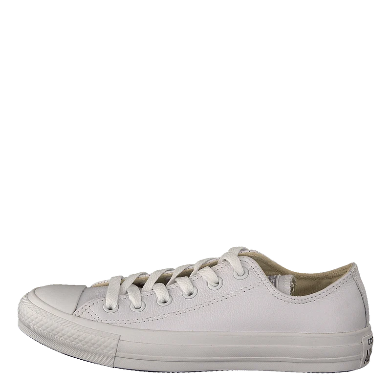Chuck Taylor All Star Ox Leather White Monochrome