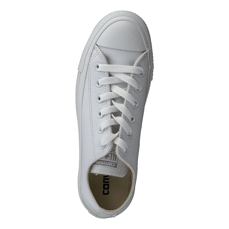 Chuck Taylor All Star Ox Leather White Monochrome