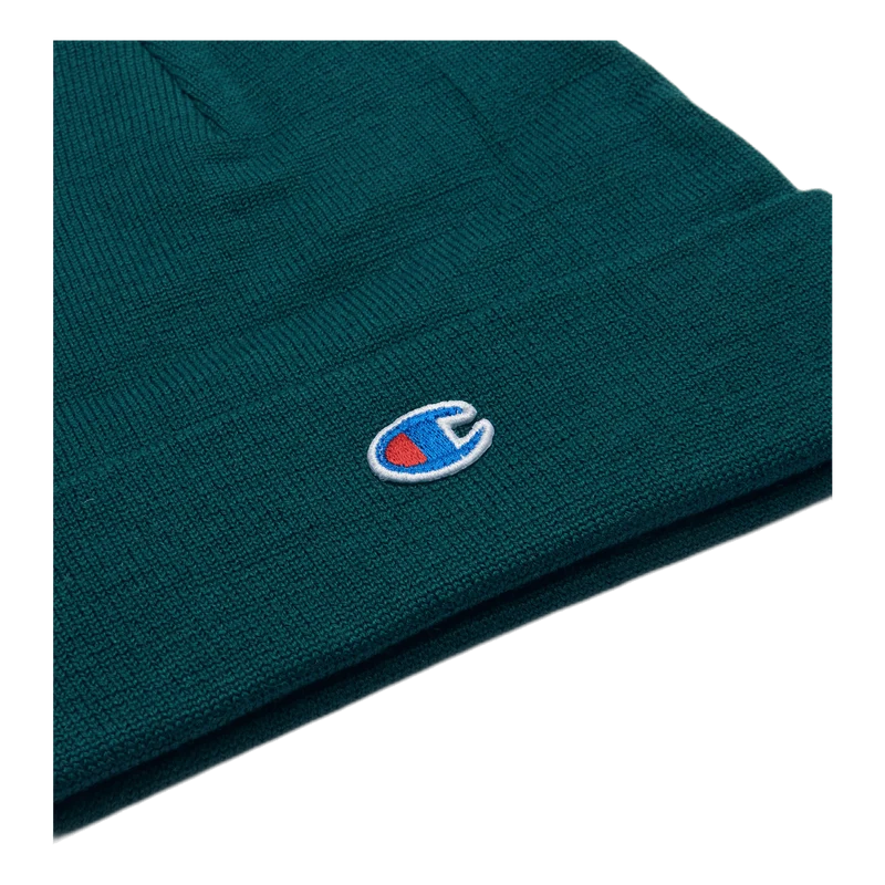Logo Beanie Cap Green