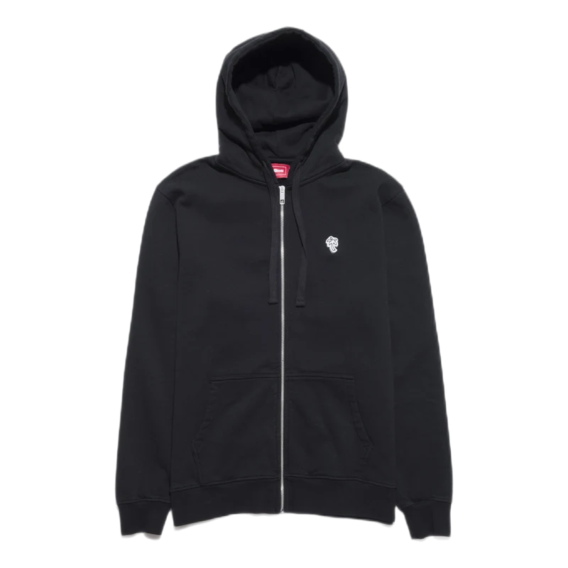 Palm Patch Zip Hoodie Black