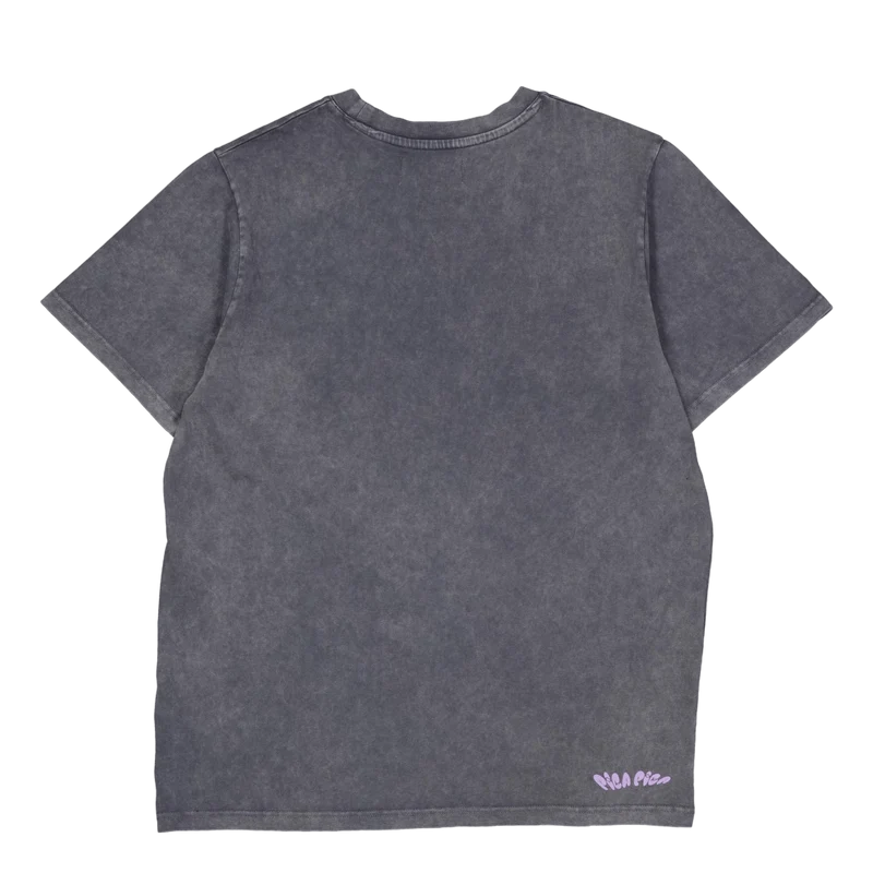 Pica Goes Skiing T-shirt Washed Black