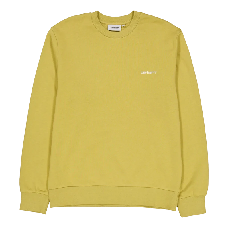 Script Embroidery Sweat Agate / White