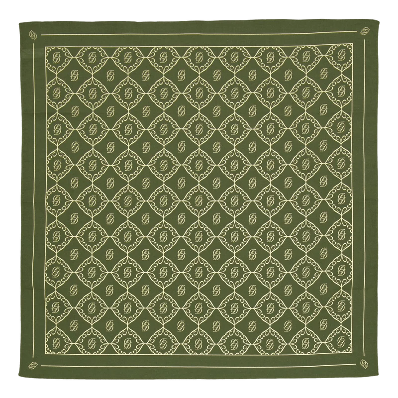 Le Foulard Monogramme Kaki