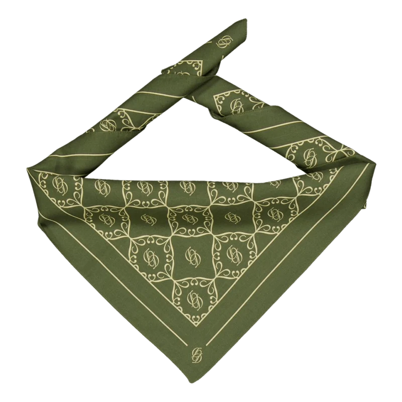 Le Foulard Monogramme Kaki