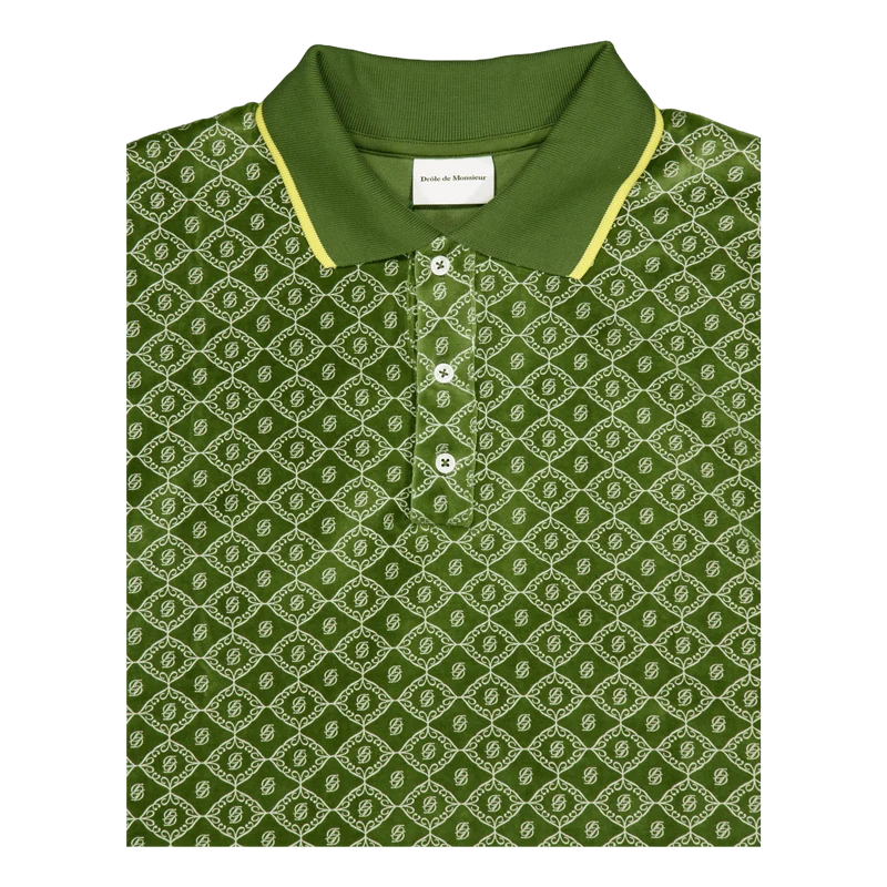 Le Polo Monogramme Green