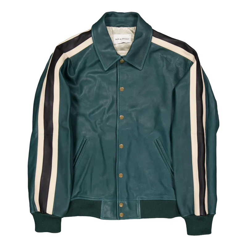 Le Blouson Cuir Forest Green
