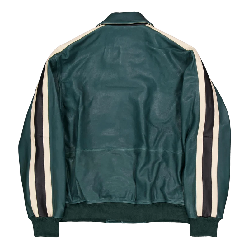 Le Blouson Cuir Forest Green
