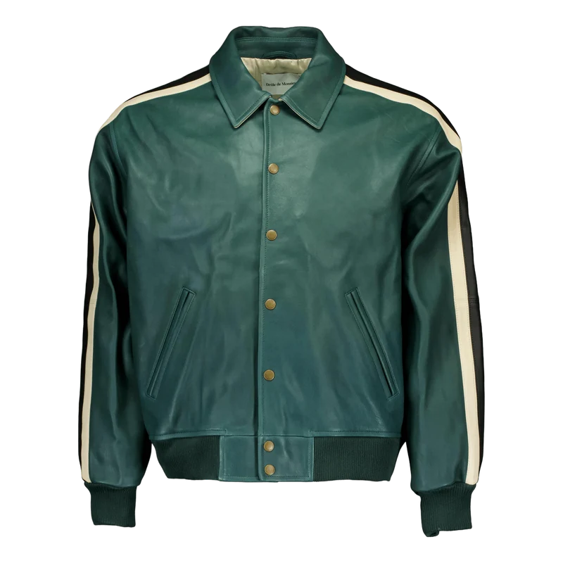 Le Blouson Cuir Forest Green