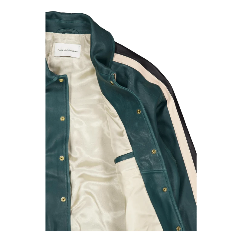 Le Blouson Cuir Forest Green