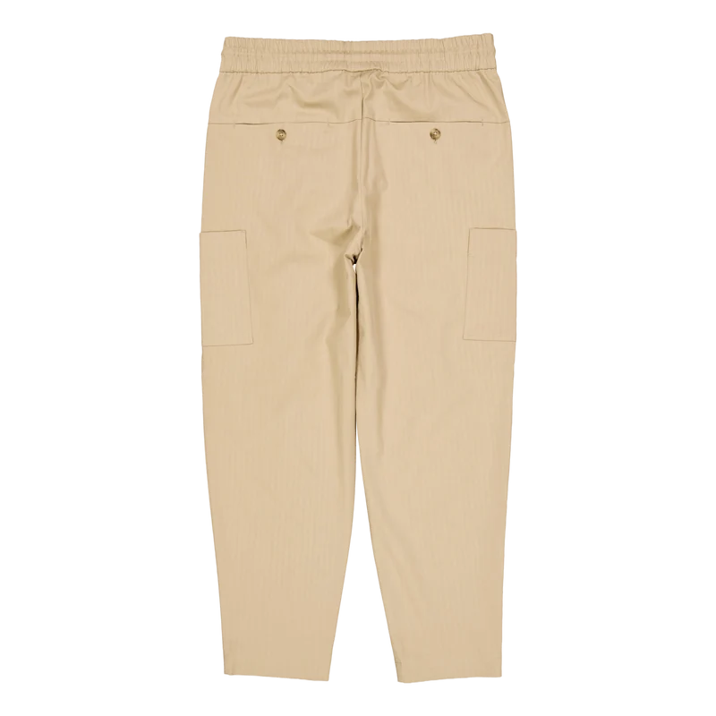 Le Pantalon Cropped Cargo Dark Beige