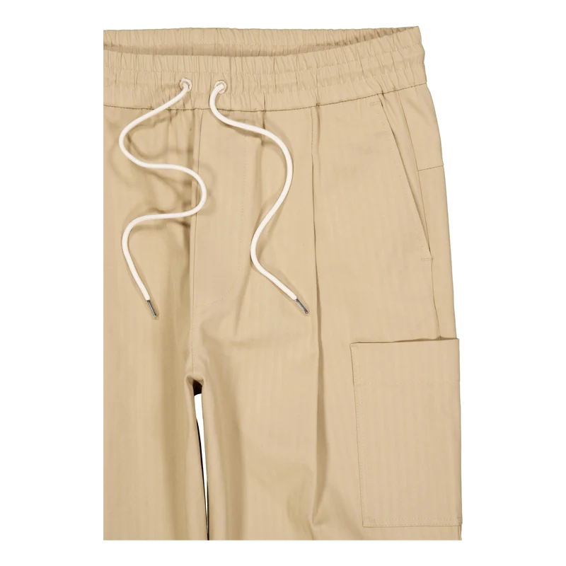 Le Pantalon Cropped Cargo Dark Beige