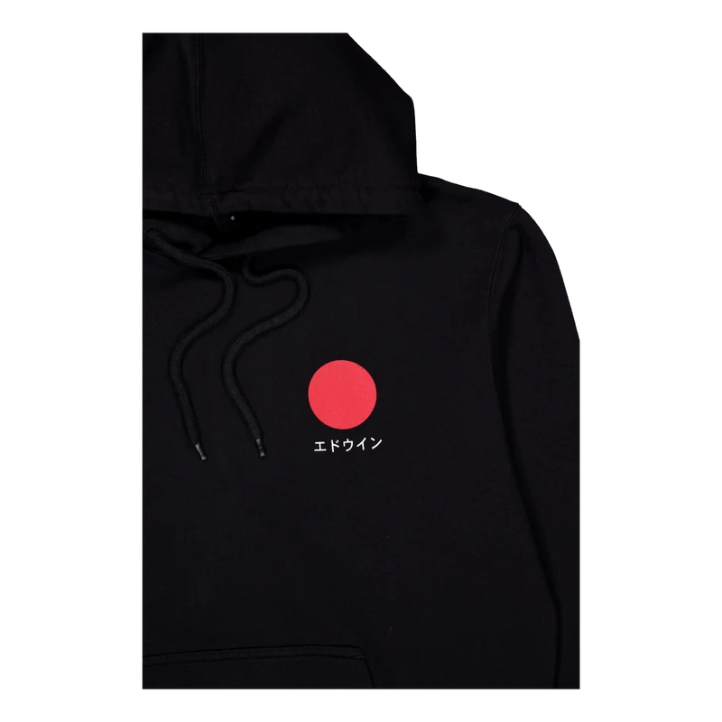 Japanese Sun Hoodie Sweat-blac Black