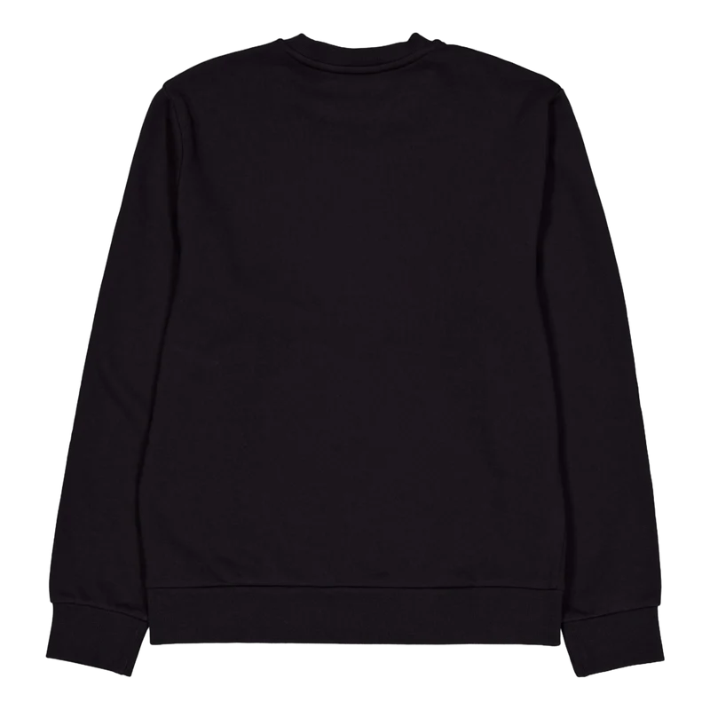 Script Embroidery Sweat Black / White