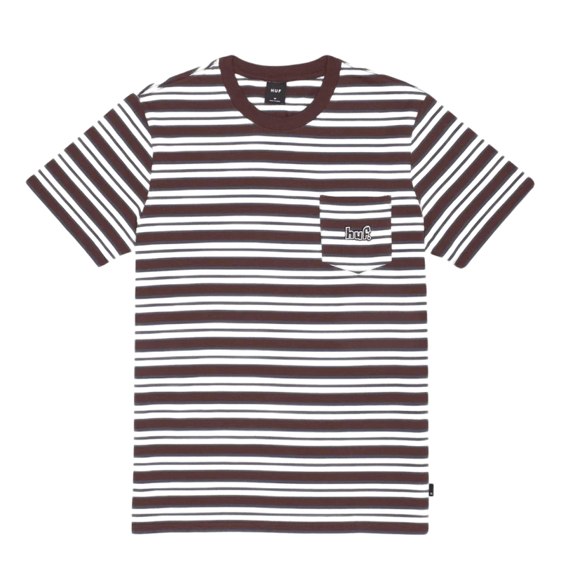 Jett Striped Knit Top Brown