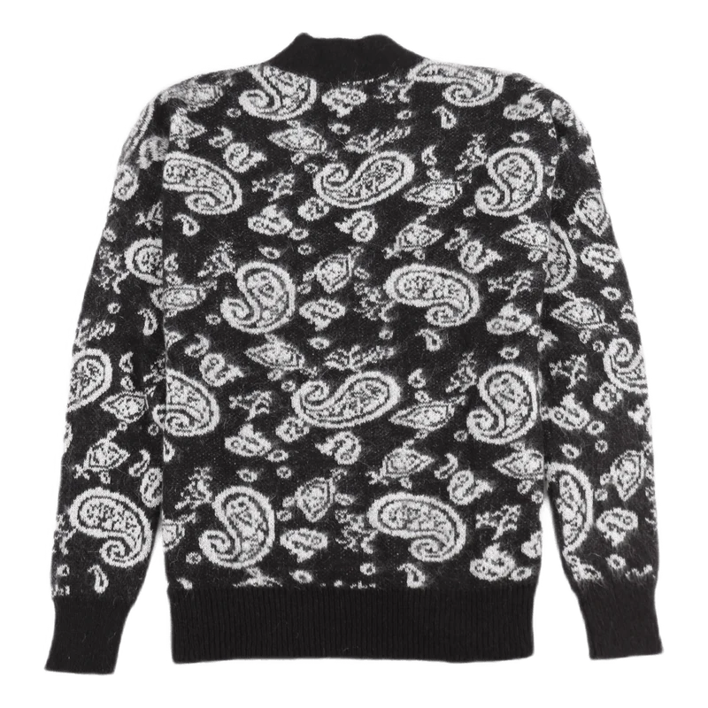 Paisley Cardigan Black