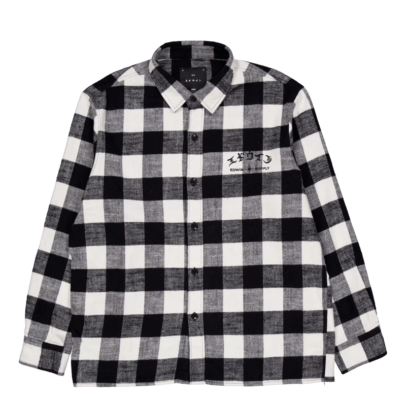 Sebastian Shirt Ls-black / Whi Black / White