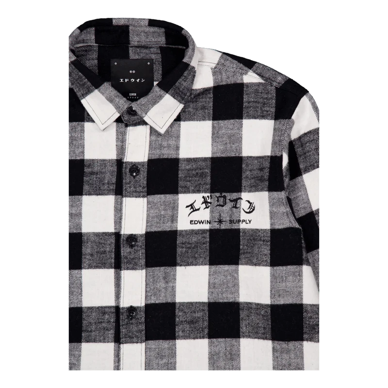 Sebastian Shirt Ls-black / Whi Black / White