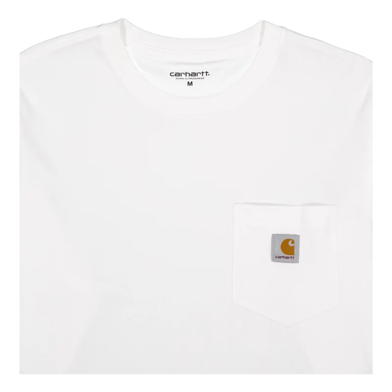 L/s Pocket T-shirt White
