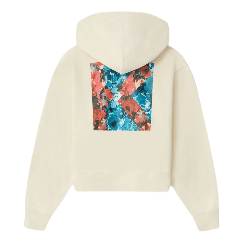 Aquarelle K Boxy Hooded Sweats White
