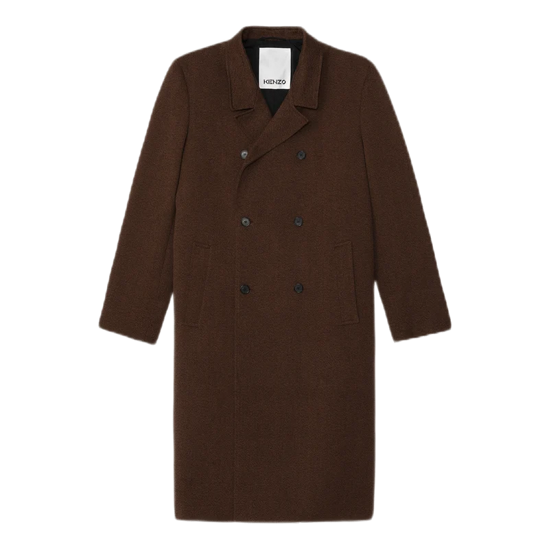 Double Breasted Coat Brown