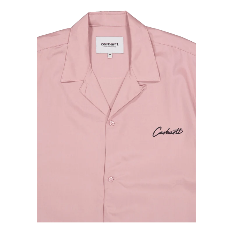 S/s Delray Shirt Glassy Pink / Black