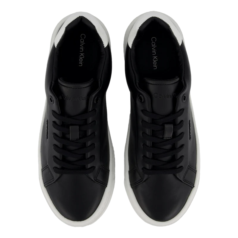 Cupsole Lace Up W/ml Lth Ck Black