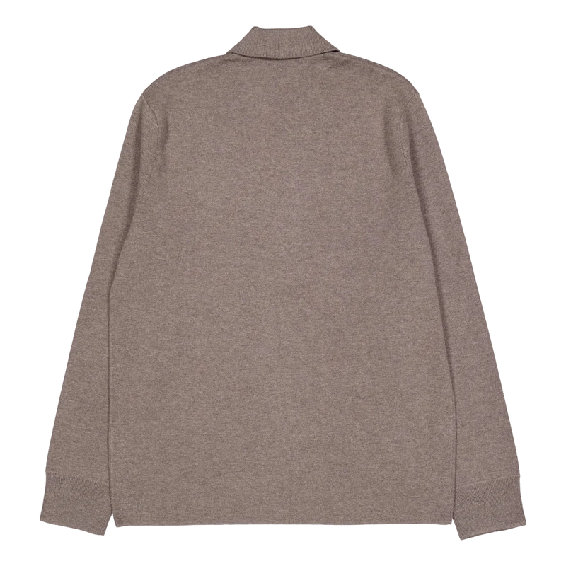 Kian Merino Cotton Milano Polo Warm Grey