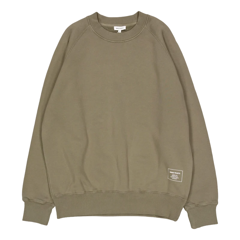 Marten Relaxed Organic Raglan Sediment Green