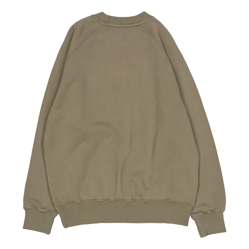 Marten Relaxed Organic Raglan Sediment Green