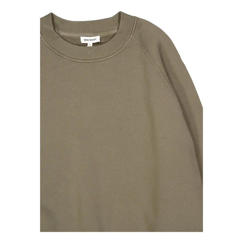 Marten Relaxed Organic Raglan Sediment Green
