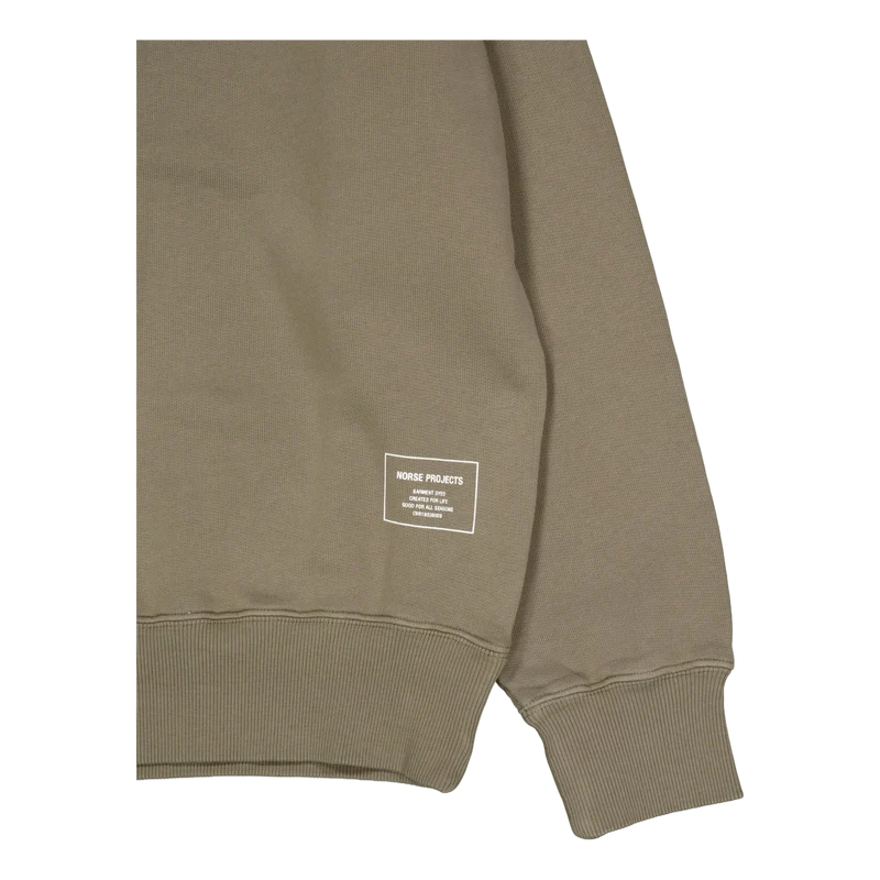 Marten Relaxed Organic Raglan Sediment Green