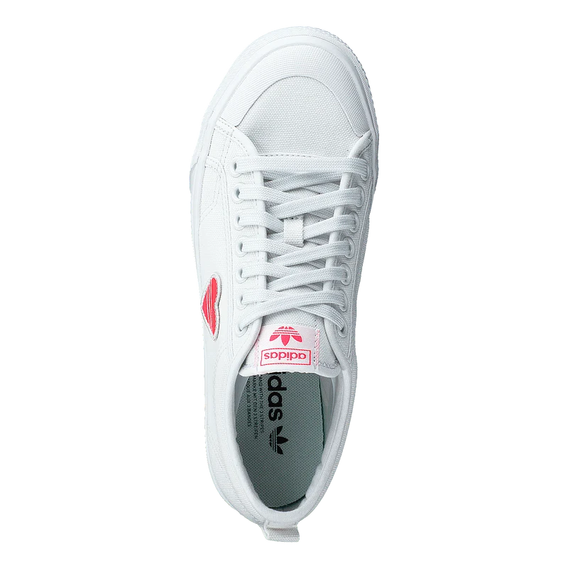 Nizza Trefoil W Crystal White/shock Red/core B