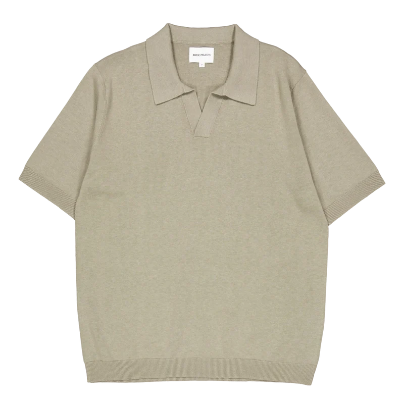 Leif Cotton Linen Polo Clay