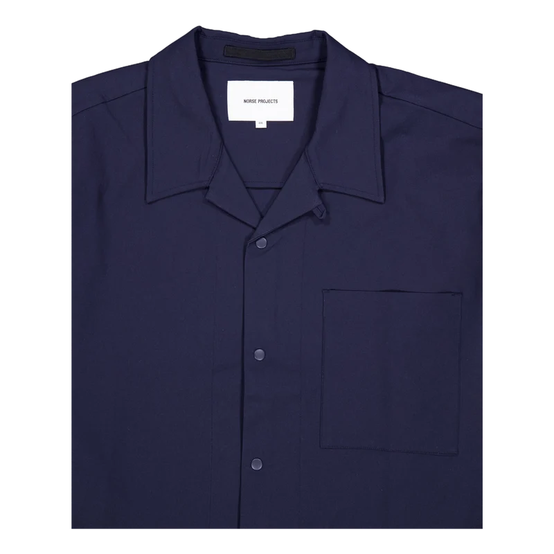 Carsten Solotex Twill Shirt Ls Dark Navy