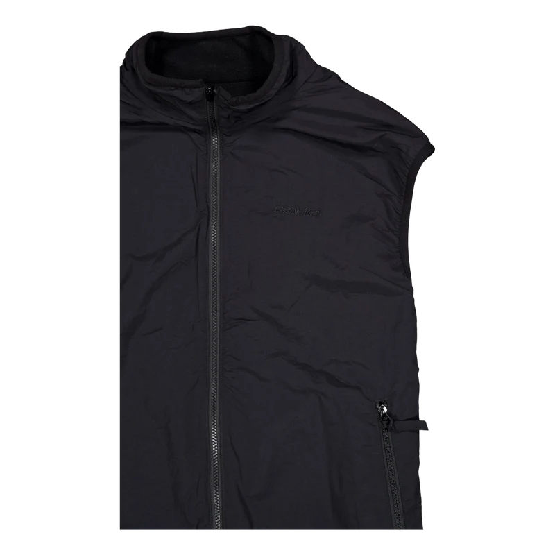 Reversible Fleece Vest Black
