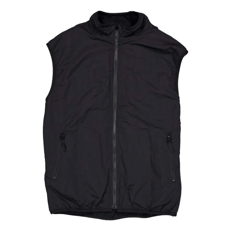 Reversible Fleece Vest Black