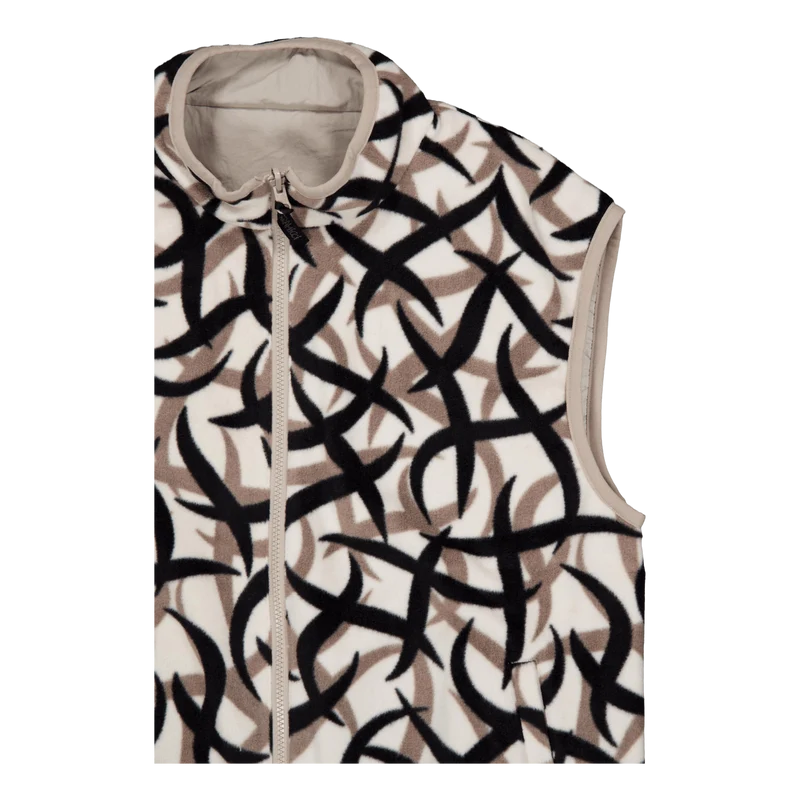 Reversible Fleece Vest Tribal Snow
