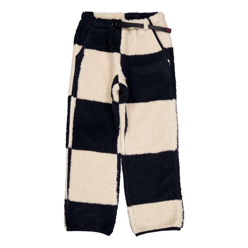 Checkered Sherpa Pant Natural / Navy Check