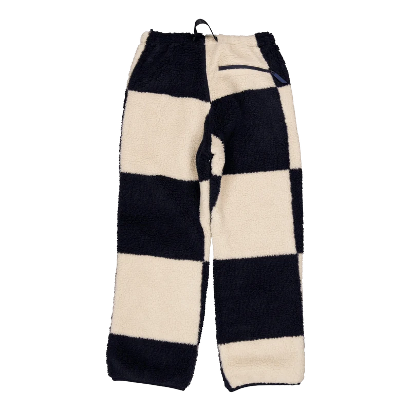Checkered Sherpa Pant Natural / Navy Check