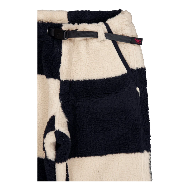Checkered Sherpa Pant Natural / Navy Check