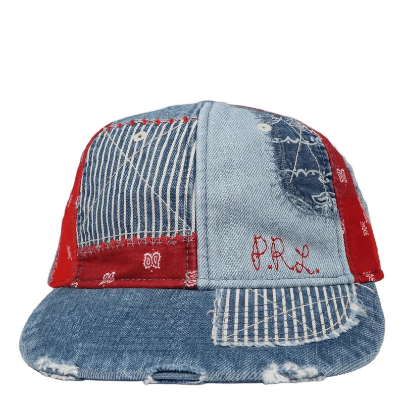 Patchwork Denim Ball Cap Patchwork