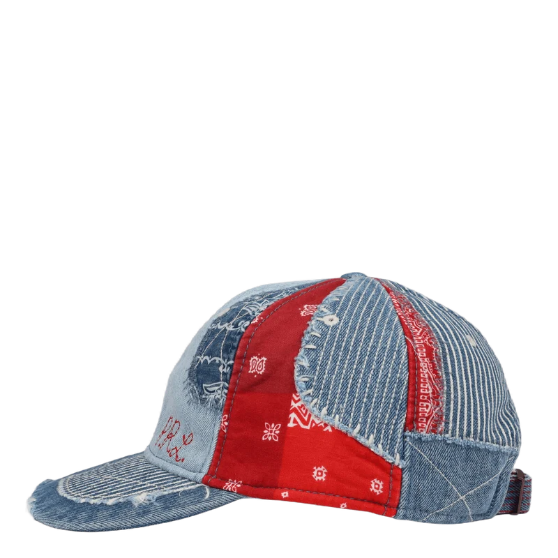 Patchwork Denim Ball Cap Patchwork