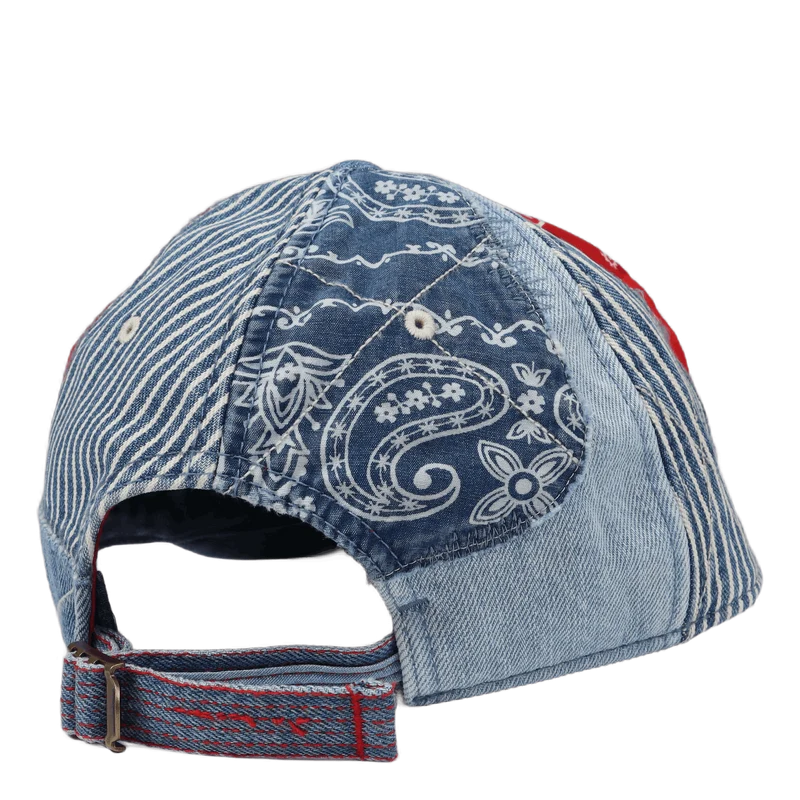 Patchwork Denim Ball Cap Patchwork