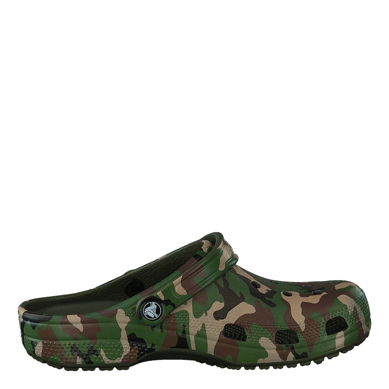 Classic Printed Camo Clog Army Green/multi