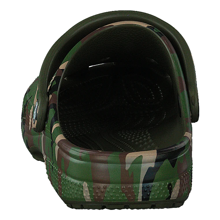 Classic Printed Camo Clog Army Green/multi