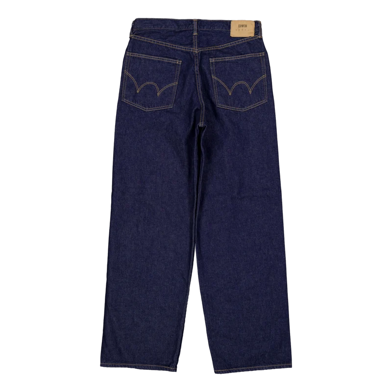 Wide Pant-blue - Rinsed Blue - Rinsed